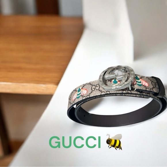 Gucci supreme 🐝belt NWOT Unisex - Picture 1 of 10